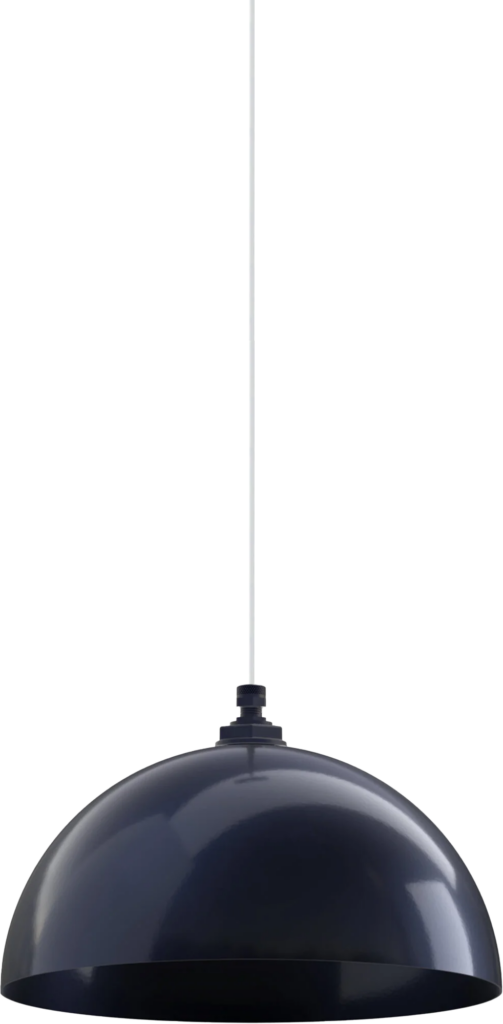 Brentwood Color Navy Blue Interior Color Navy Blue with a 4 ft White Cloth Cord