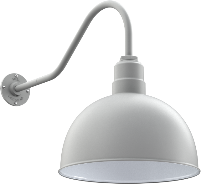Hollywood Bowl Color Modern Gray Interior Color White with a 23" Gooseneck