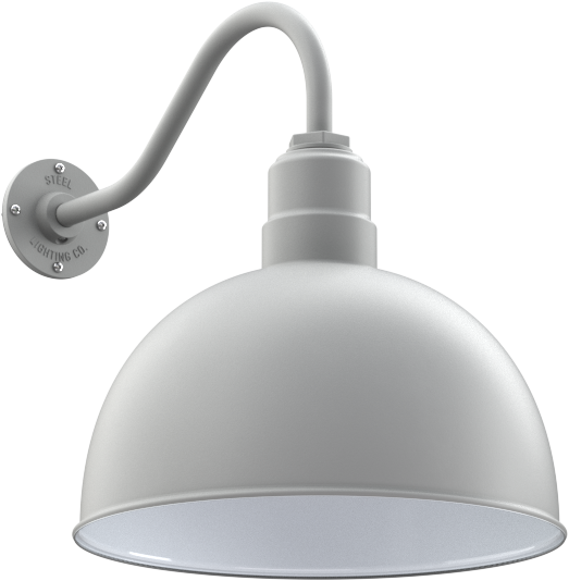 Hollywood Bowl Color Modern Gray Interior Color White with a 16" Gooseneck