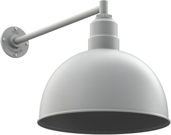 Hollywood Bowl Color Modern Gray Interior Color Modern Gray with a 20" Straight Arm