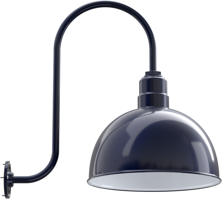 Hollywood Bowl Color Navy Blue Interior Color White with a Upward Sloping