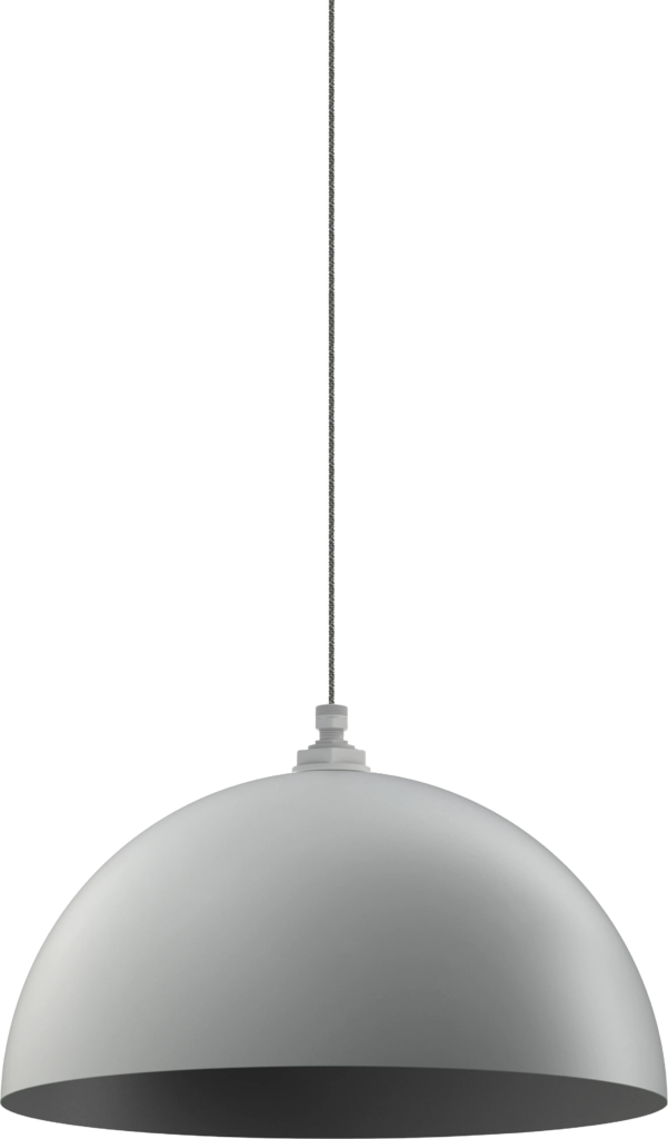 Melrose Color Modern Gray Interior Color Modern Gray with a 4 ft Gray Tweed Cloth Cord