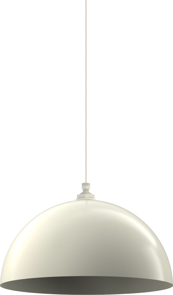 Melrose Color Cream Interior Color Cream with a 4 ft White Gold Cloth Cord