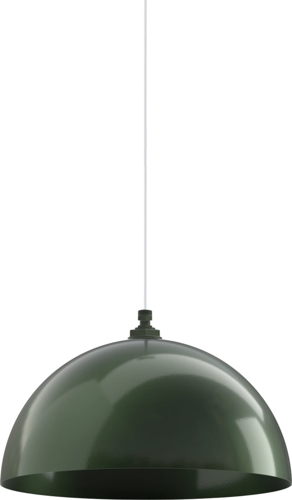 Melrose Color Hunter Green Interior Color Hunter Green with a 4 ft White Cloth Cord