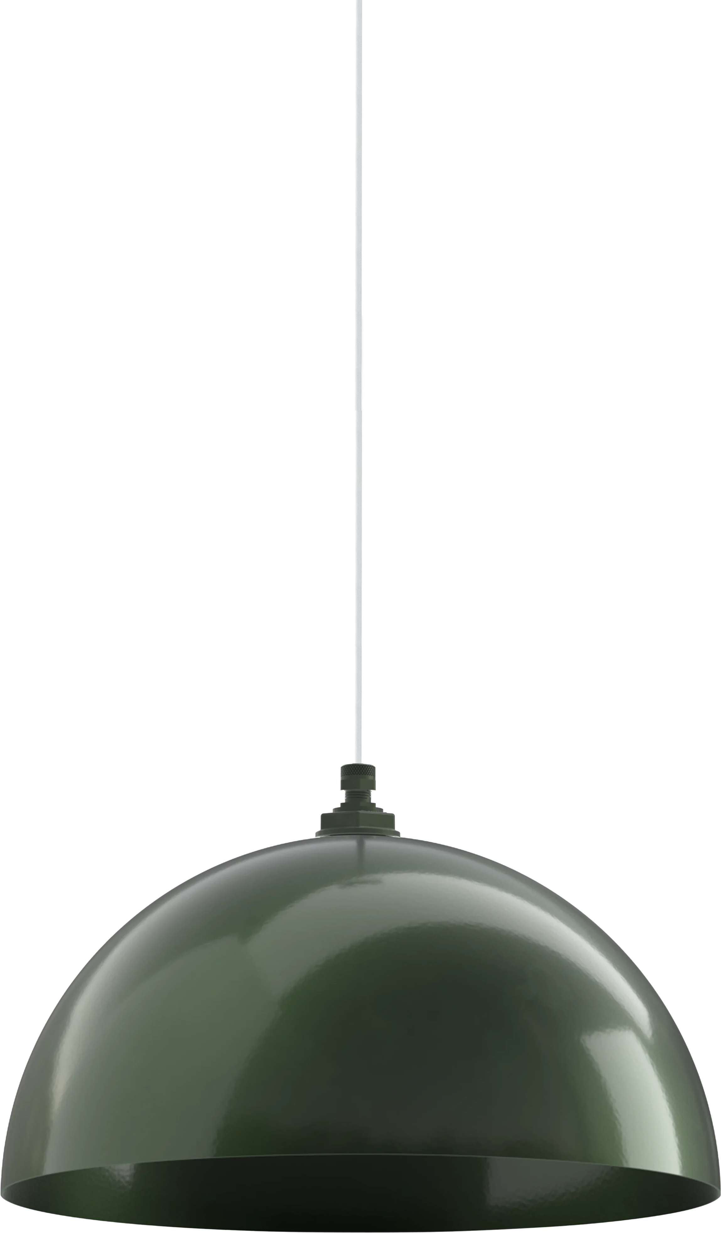 Melrose Color Hunter Green Interior Color Hunter Green with a 4 ft White Cloth Cord