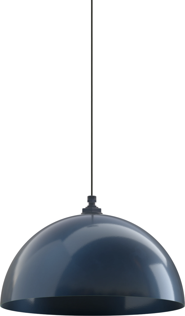 Melrose Color Gray Blue Interior Color Gray Blue with a 4-ft-Black-Cloth-Cord