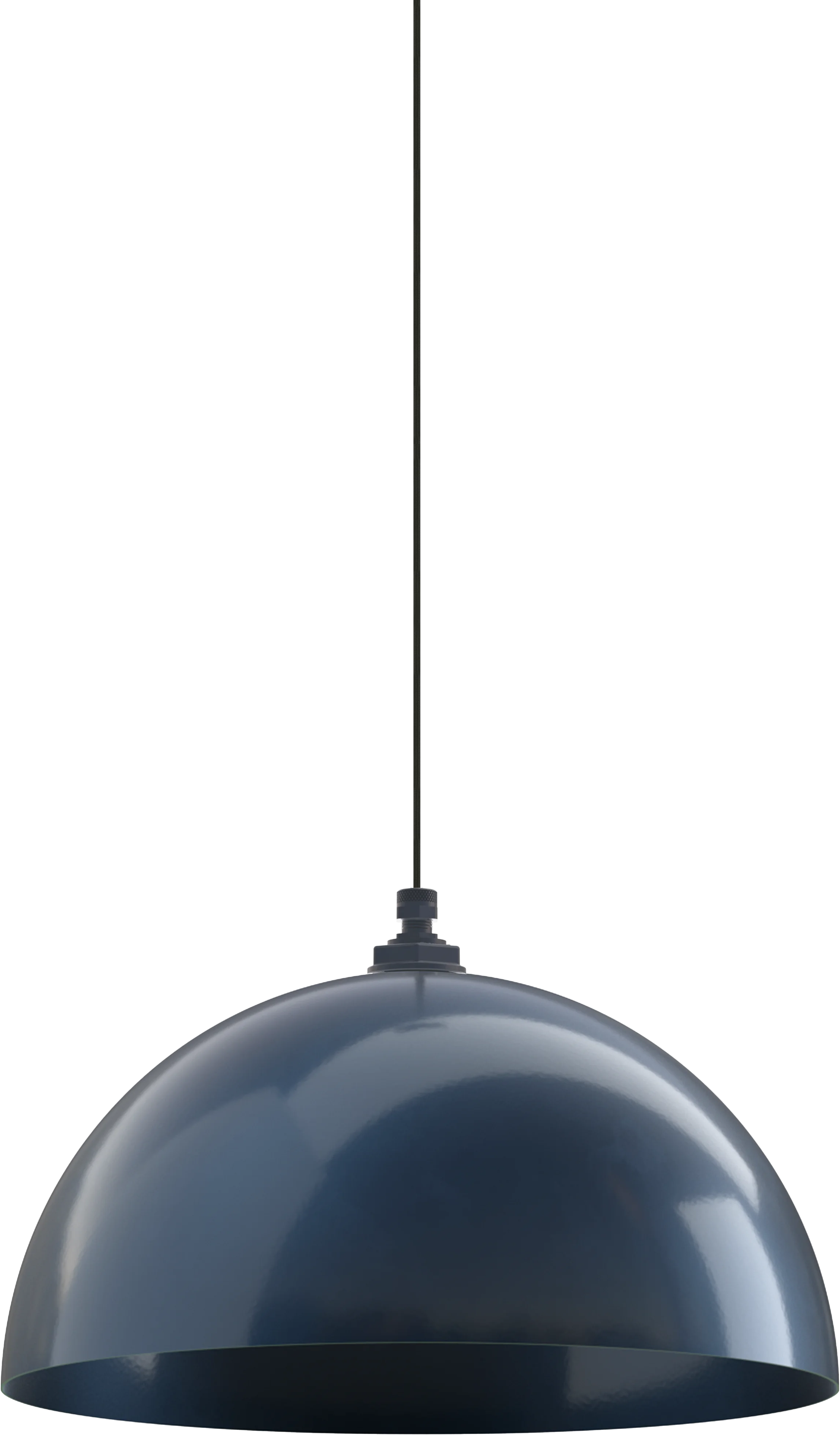 Melrose Color Gray Blue Interior Color Gray Blue with a 4-ft-Black-Cloth-Cord