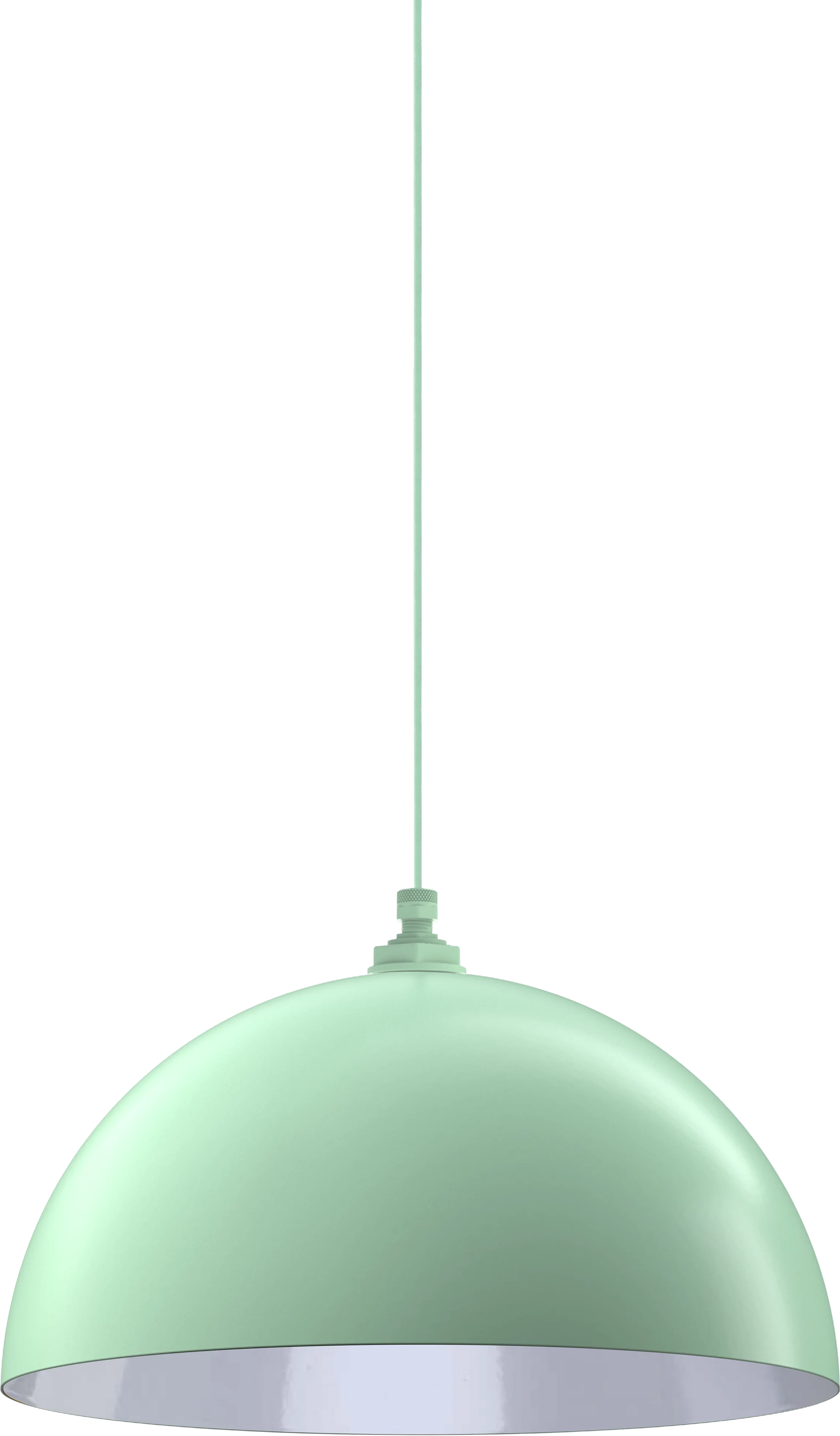 Melrose Color Mint Green Interior Color White with a 4 ft Mint Green Cloth Cord