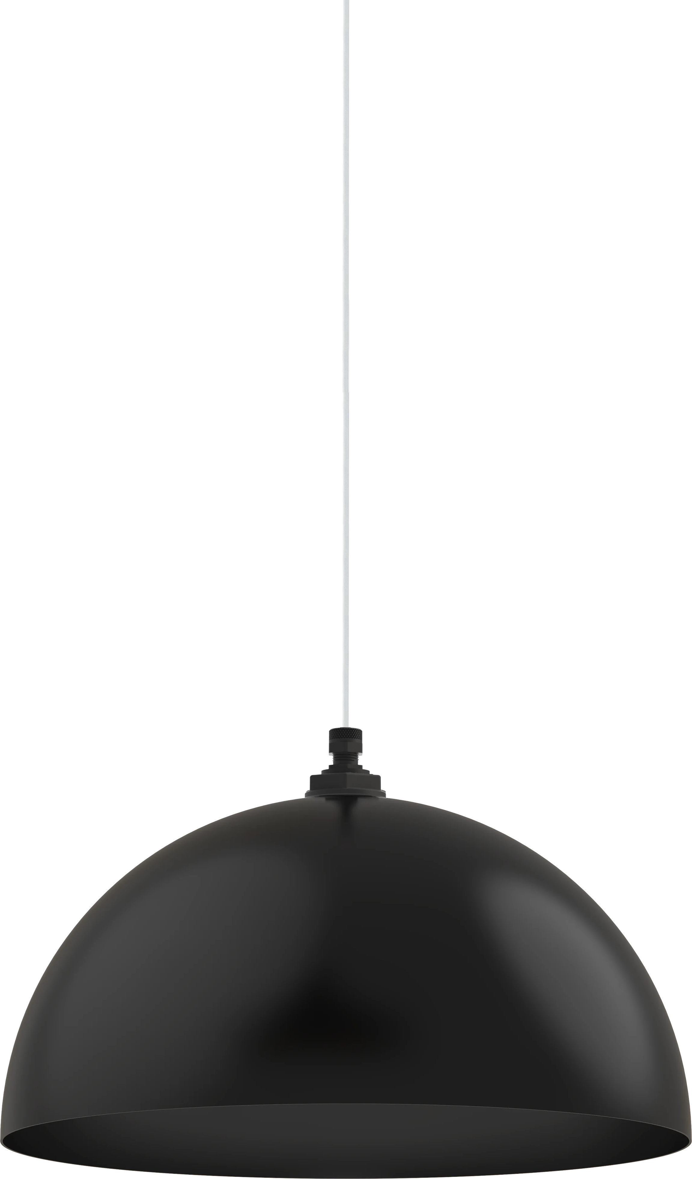 Melrose Color Matte Black Interior Color Matte Black with a 4 ft White Cloth Cord