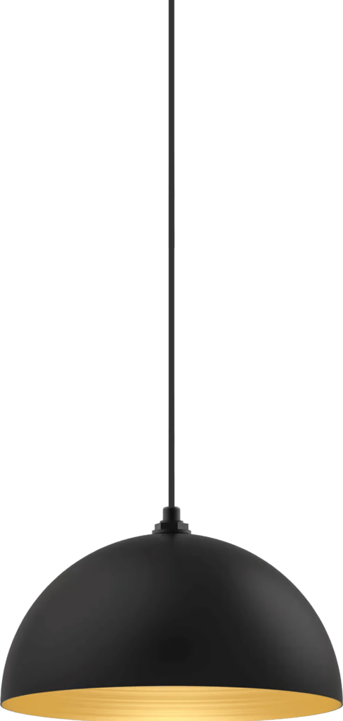 Westwood Color Matte Black Interior Color Brass with a 4 ft Black Cord