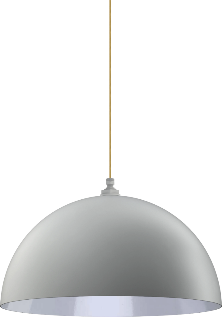 Westwood Color Modern Gray Interior Color White with a 4 ft Gold Cloth Cord