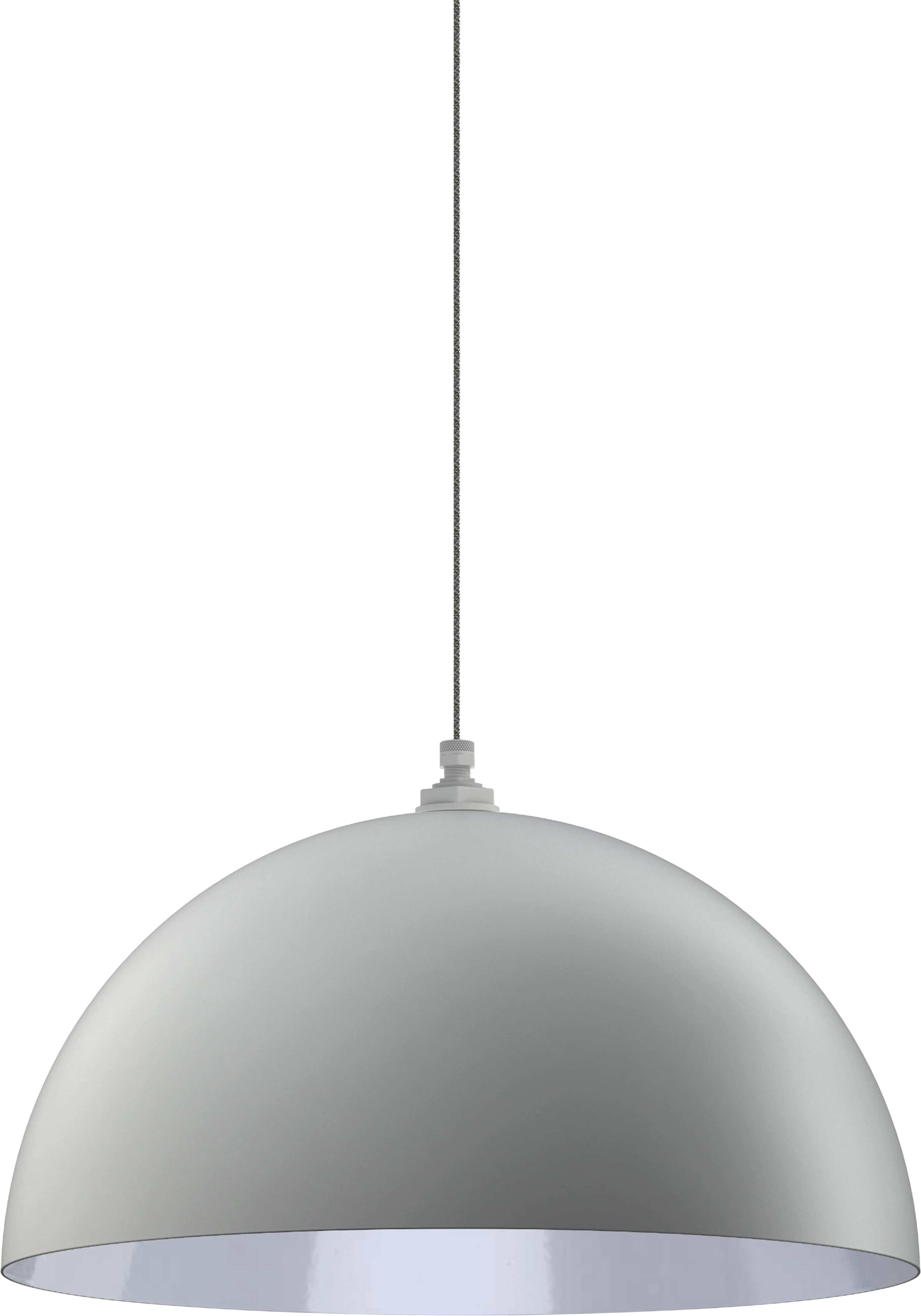 Westwood Color Modern Gray Interior Color White with a 4 ft Gray Tweed Cloth Cord