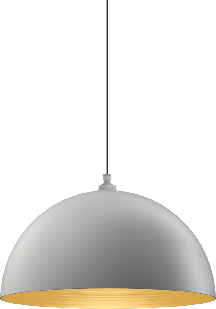 Westwood Color Modern Gray Interior Color Brass with a 4-ft-Black-Cloth-Cord