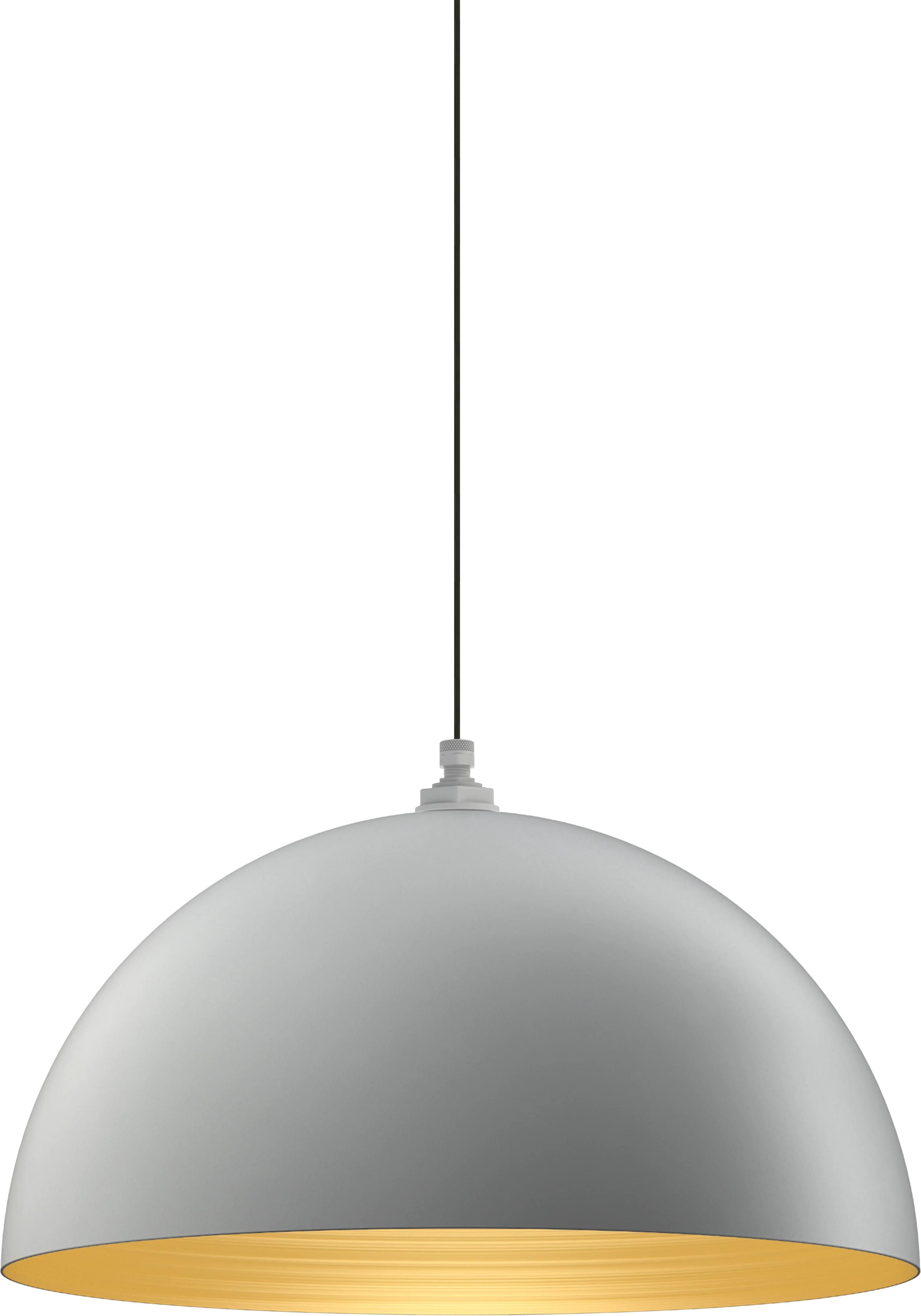 Westwood Color Modern Gray Interior Color Brass with a 4-ft-Black-Cloth-Cord