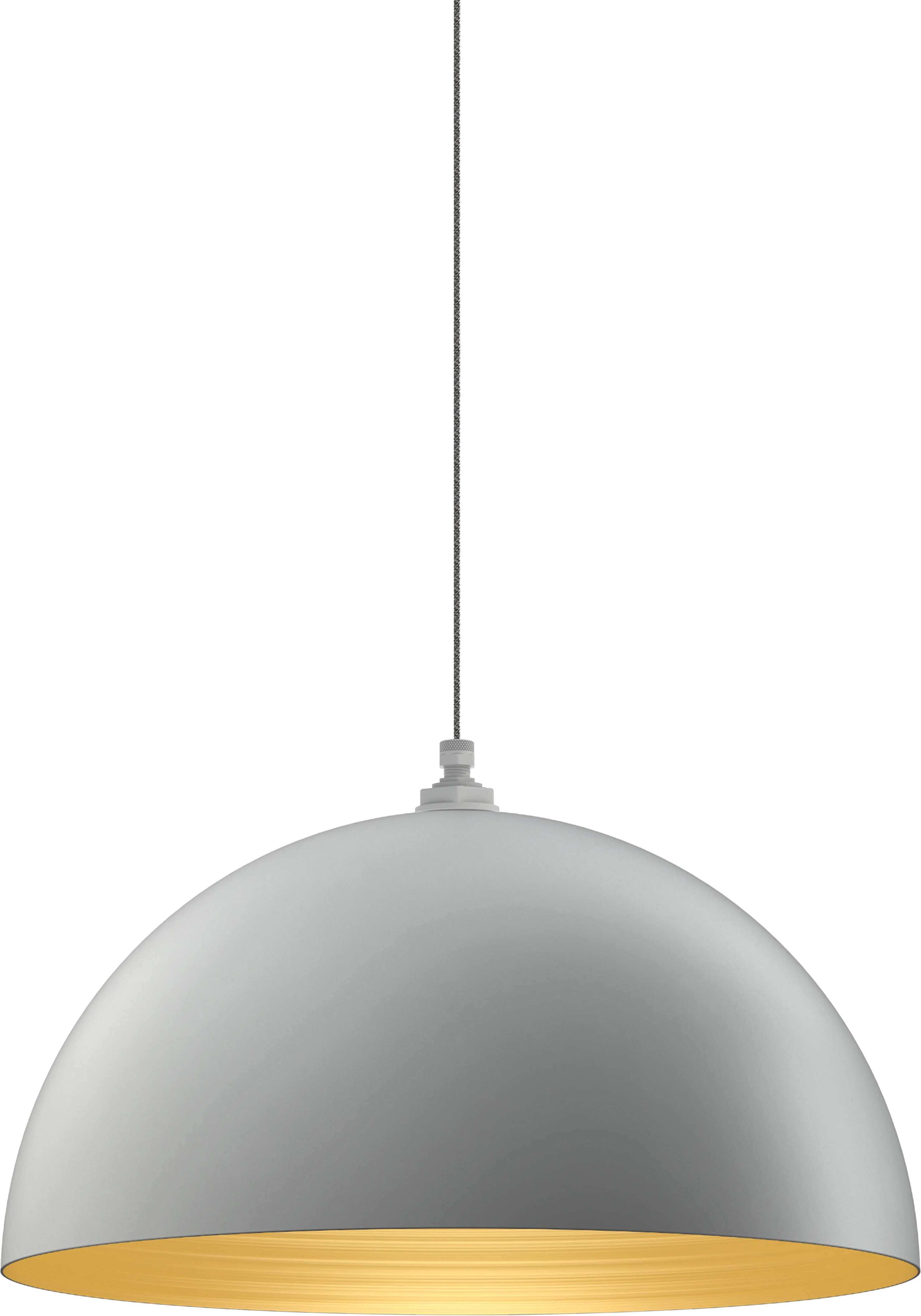 Westwood Color Modern Gray Interior Color Brass with a 4 ft Gray Tweed Cloth Cord