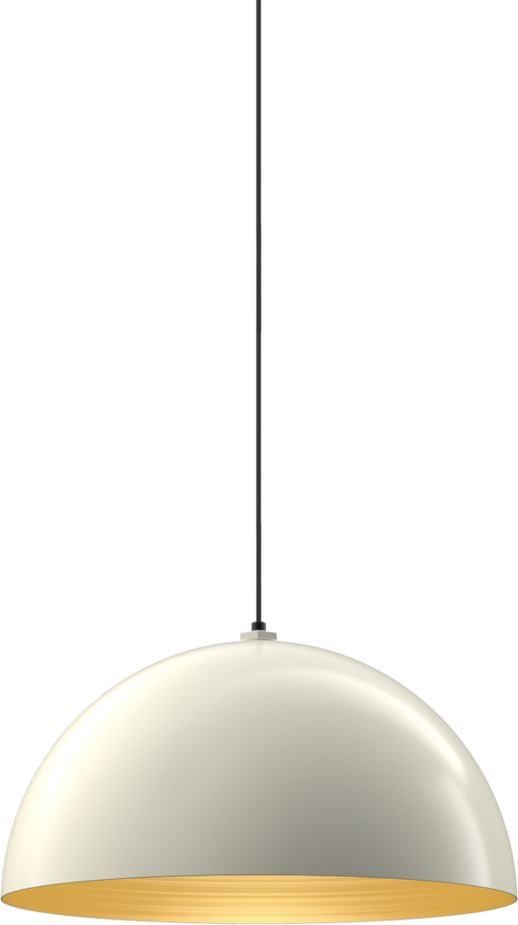 Westwood Color Cream Interior Color Brass with a 4 ft Black Cord