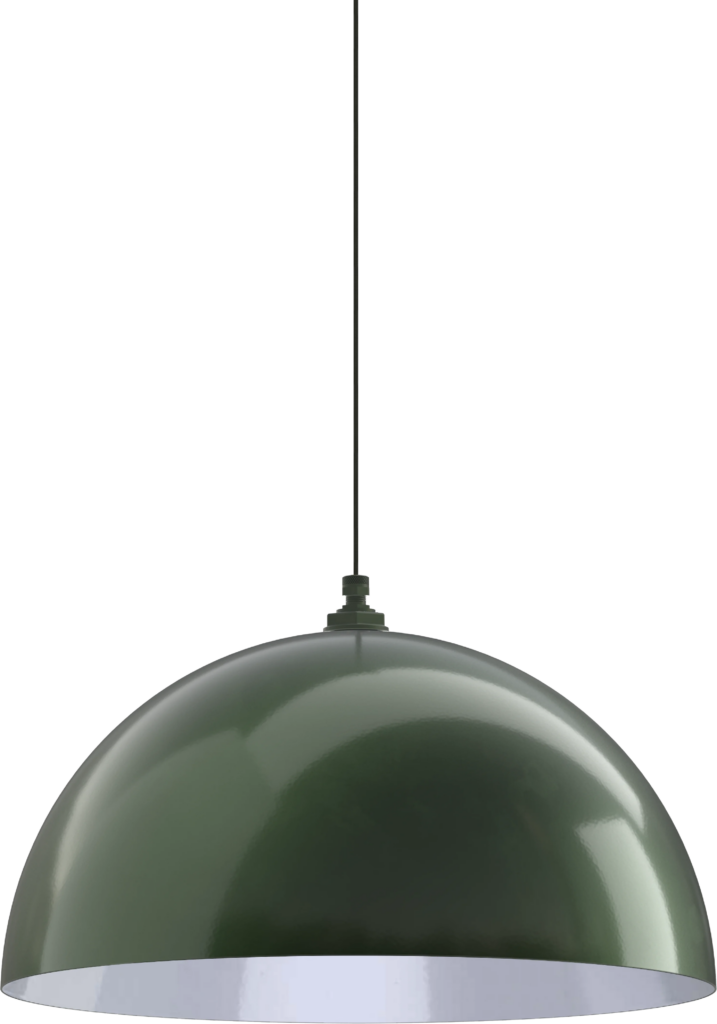 Westwood Color Hunter Green Interior Color White with a 4-ft-Black-Cloth-Cord