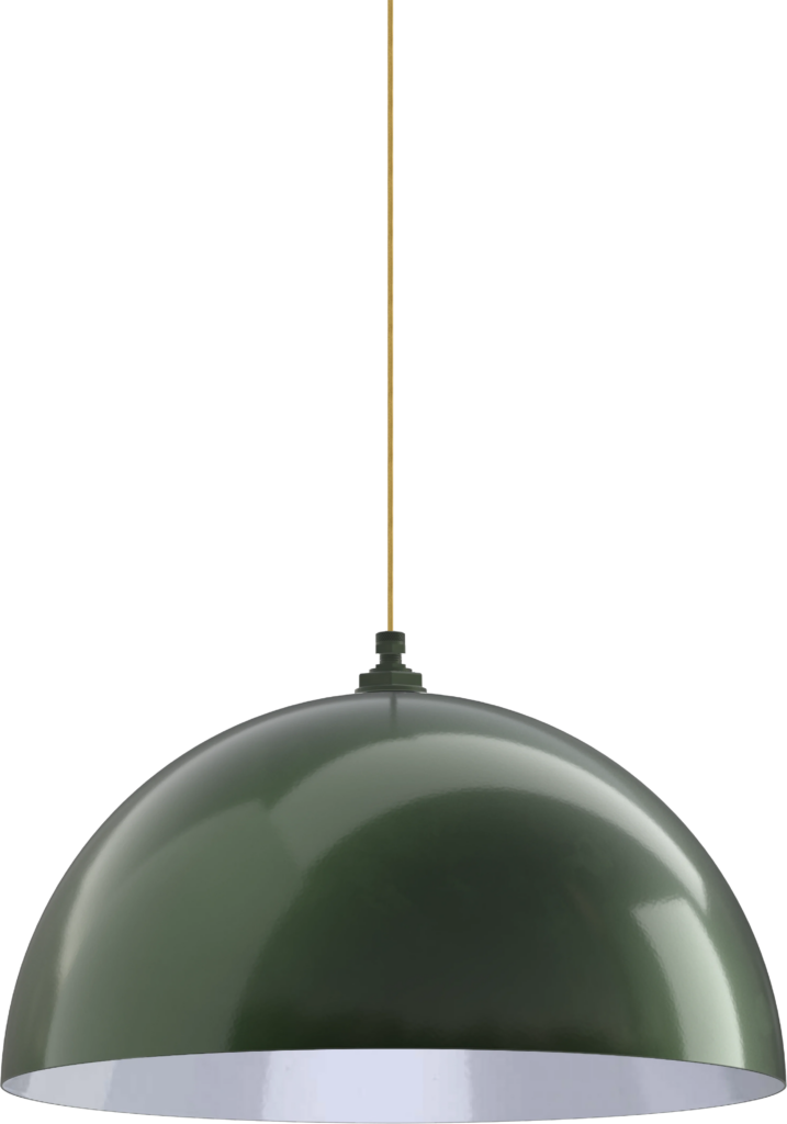 Westwood Color Hunter Green Interior Color White with a 4 ft Gold Cloth Cord