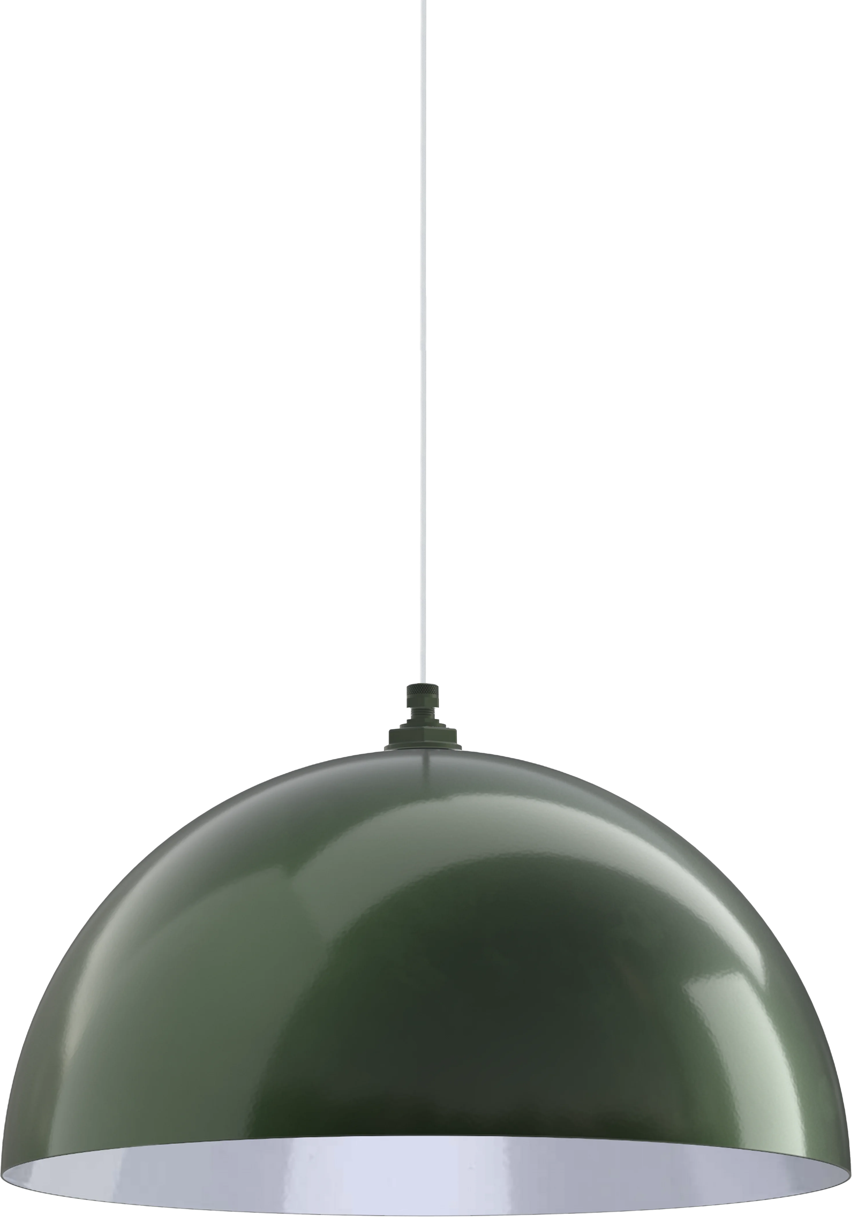 Westwood Color Hunter Green Interior Color White with a 4 ft White Cloth Cord