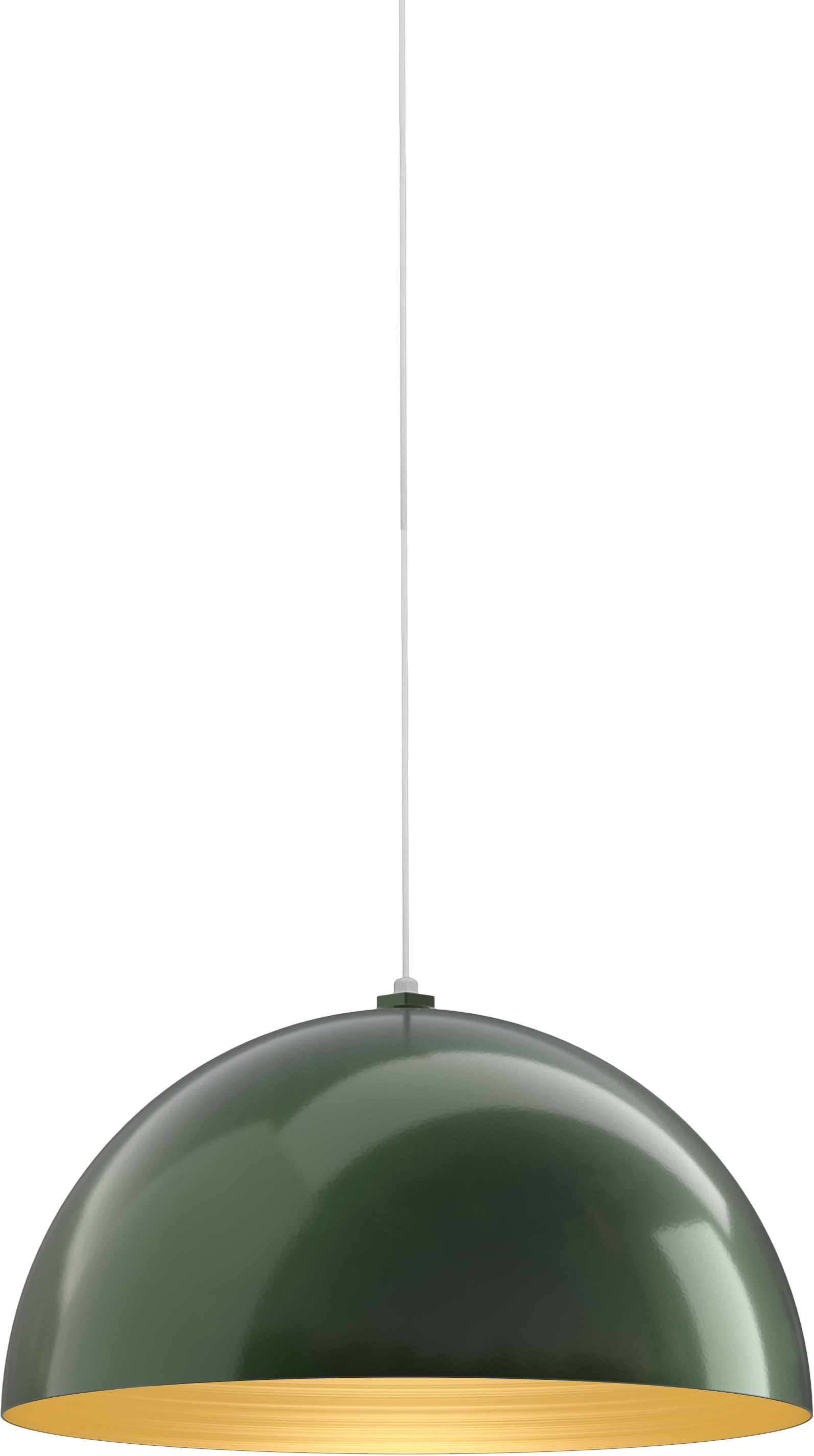 Westwood Color Hunter Green Interior Color Brass with a 4 ft White Cord