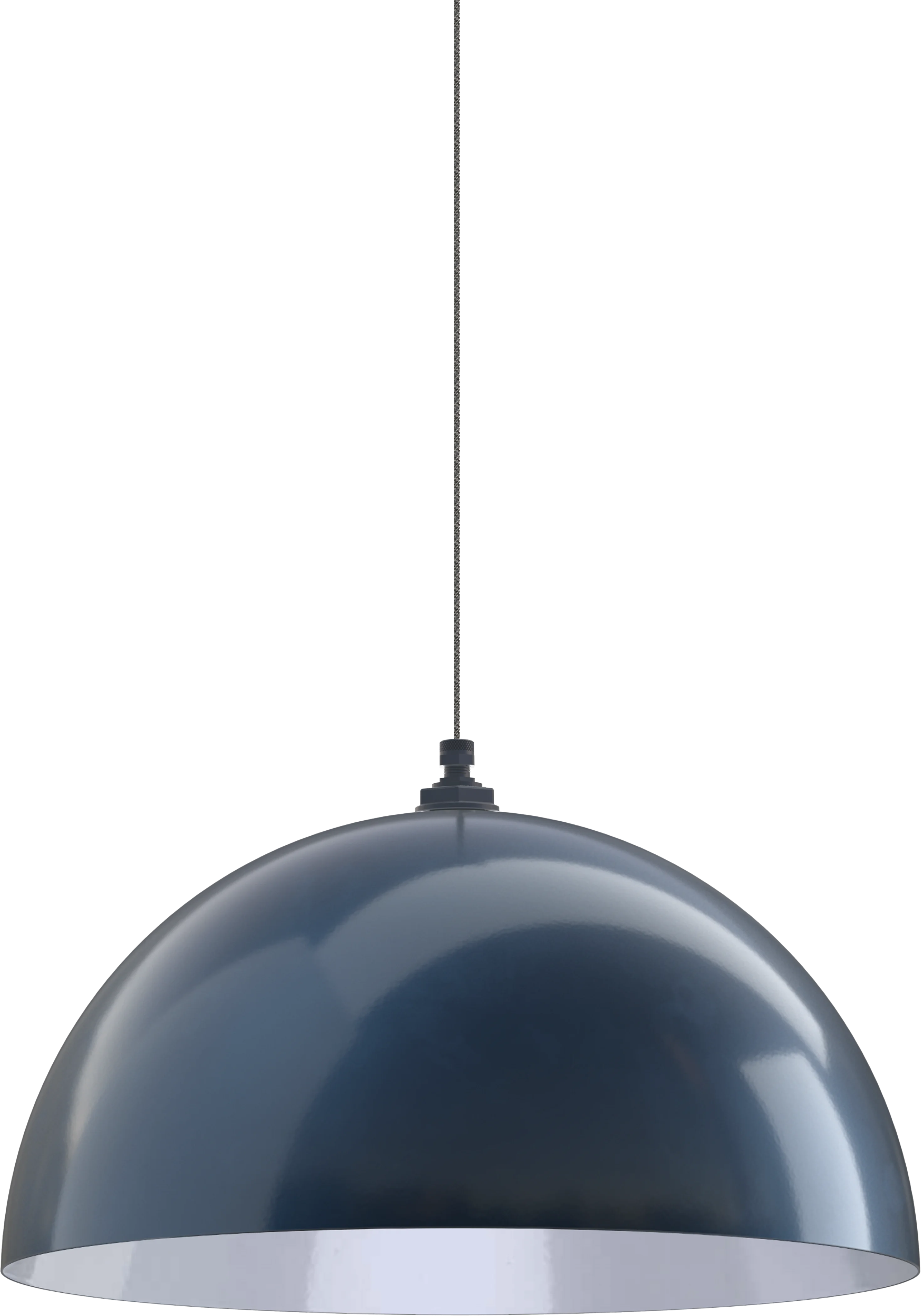 Westwood Color Gray Blue Interior Color White with a 4 ft Gray Tweed Cloth Cord