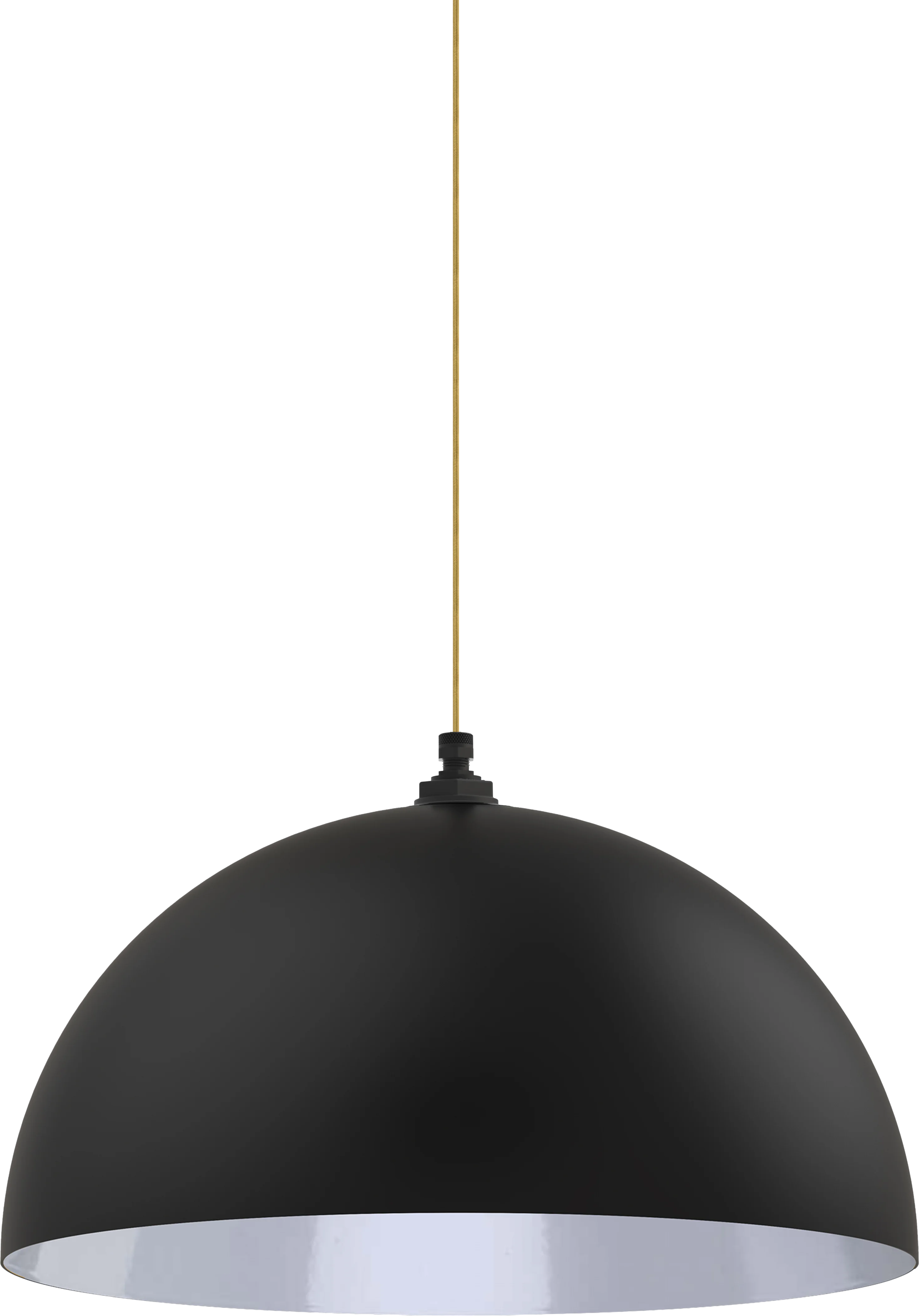 Westwood Color Matte Black Interior Color White with a 4 ft Gold Cloth Cord