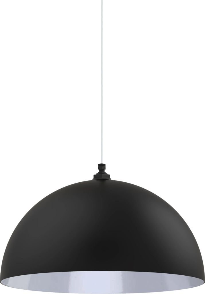 Westwood Color Matte Black Interior Color White with a 4 ft White Cloth Cord