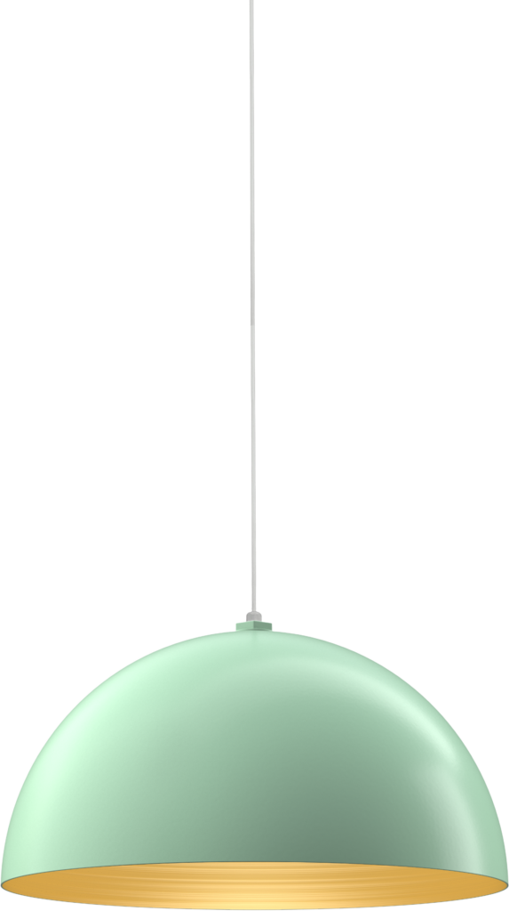 Westwood Color Mint Green Interior Color Brass with a 4 ft White Cord