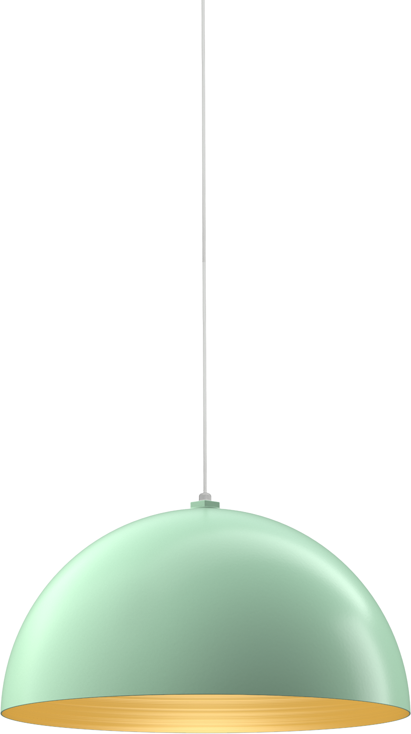 Westwood Color Mint Green Interior Color Brass with a 4 ft White Cord