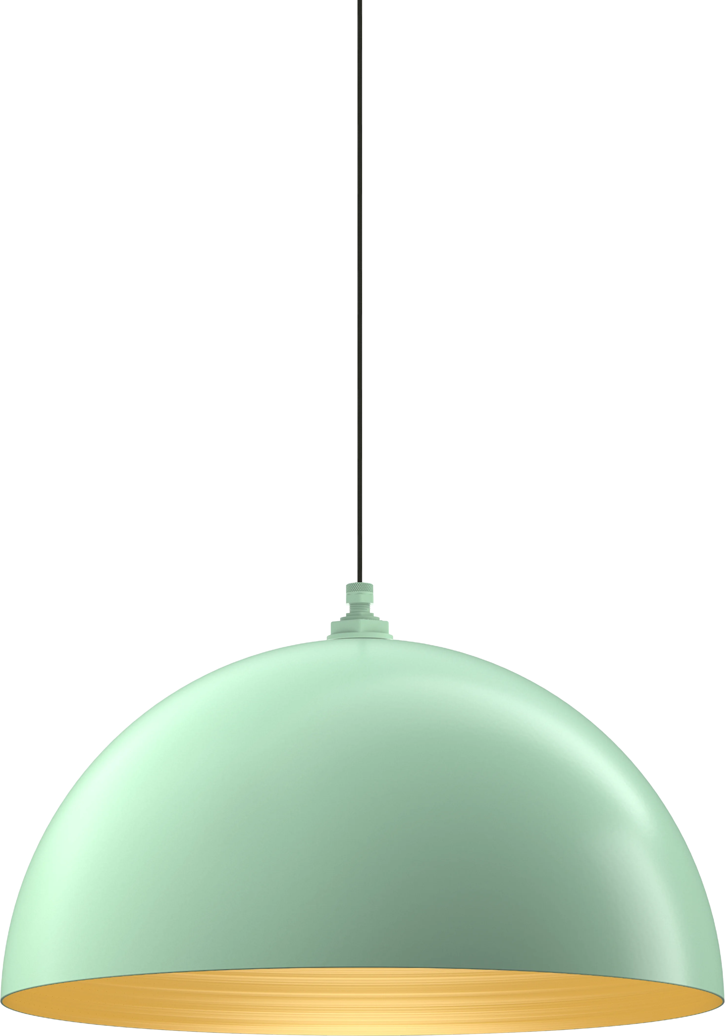 Westwood Color Mint Green Interior Color Brass with a 4-ft-Black-Cloth-Cord