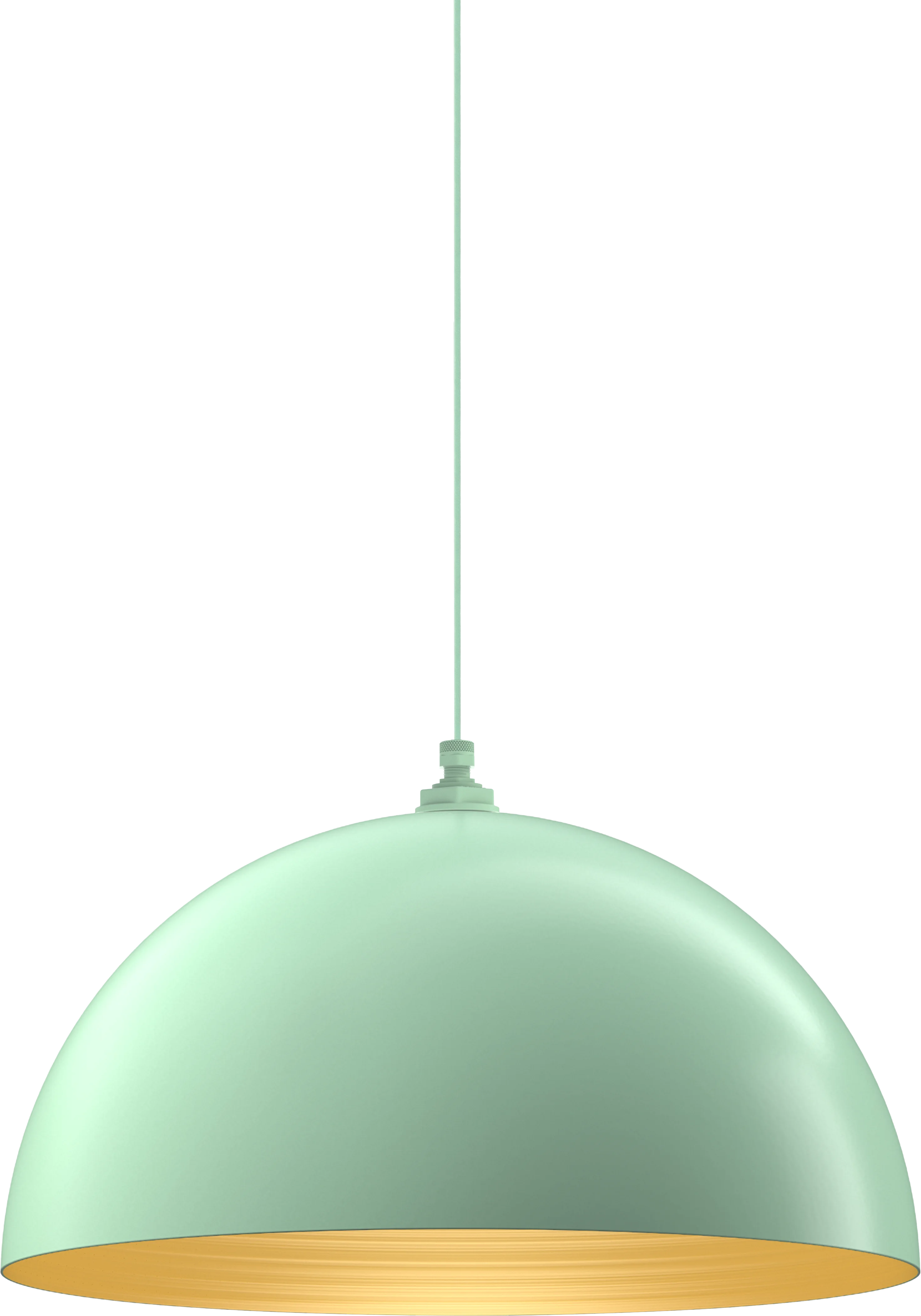 Westwood Color Mint Green Interior Color Brass with a 4 ft Mint Green Cloth Cord