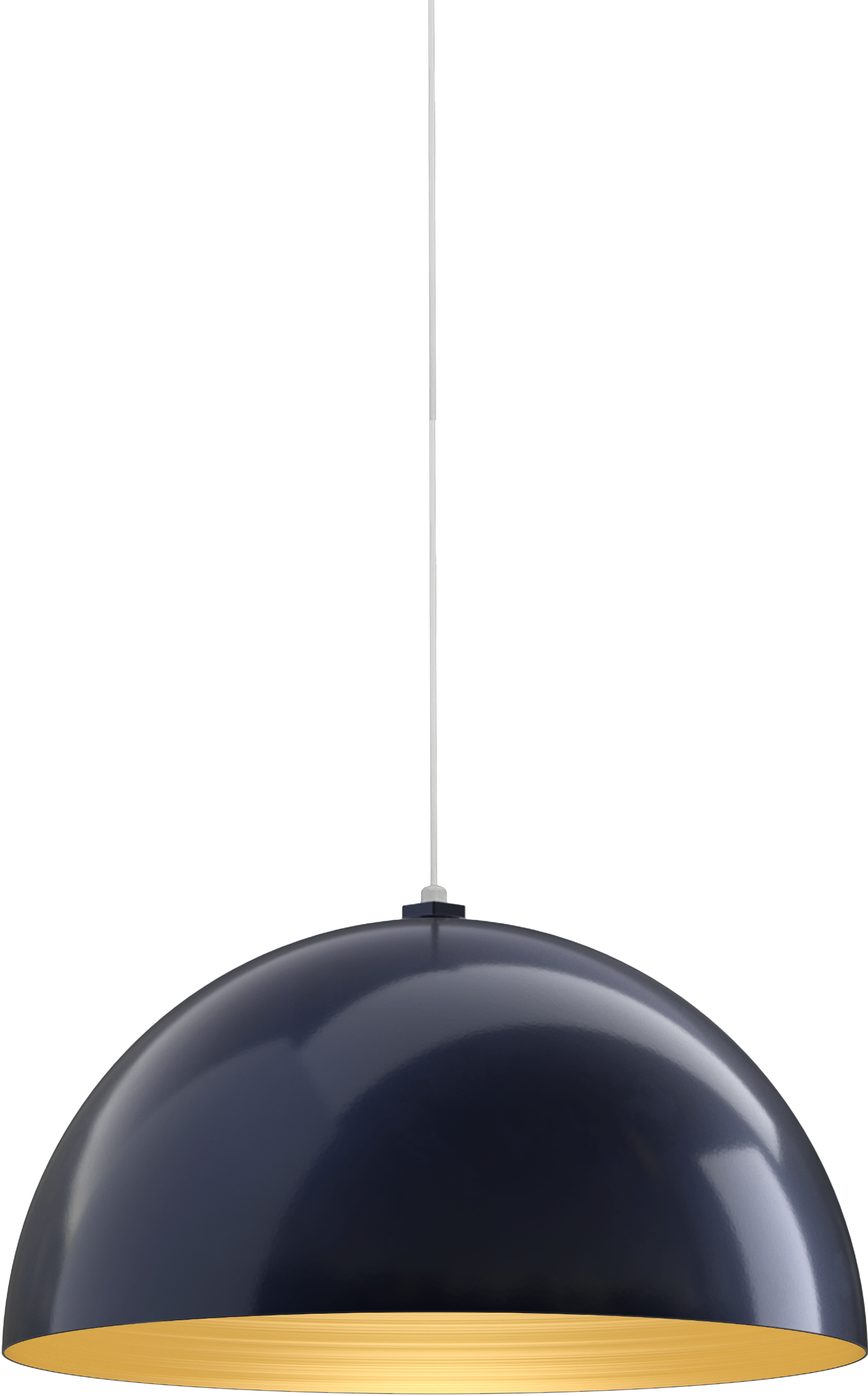 Westwood Color Navy Blue Interior Color Brass with a 4 ft White Cord