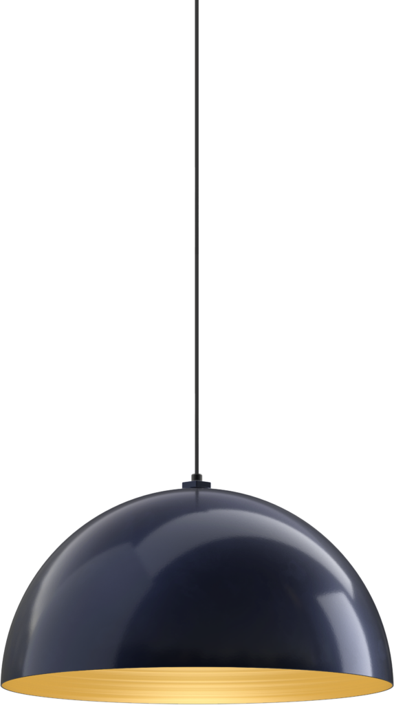 Westwood Color Navy Blue Interior Color Brass with a 4 ft Black Cord