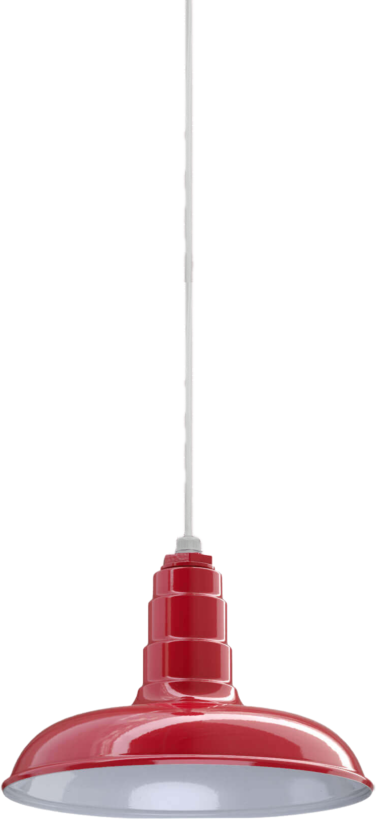 Malibu Color Red Interior Color White with a 4 ft White Cord