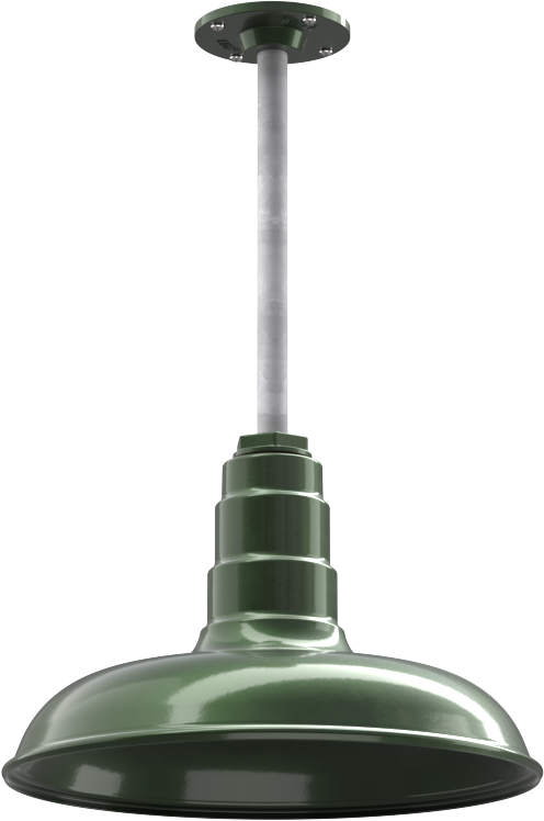 Malibu Color Hunter Green Interior Color Hunter Green with a 12" Galvanized Stem