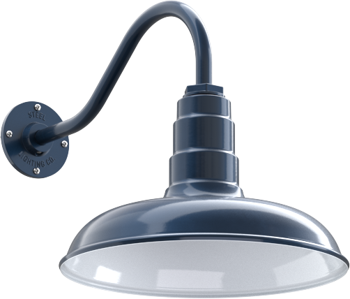 Topanga Color Gray Blue Interior Color White with a 16" Gooseneck