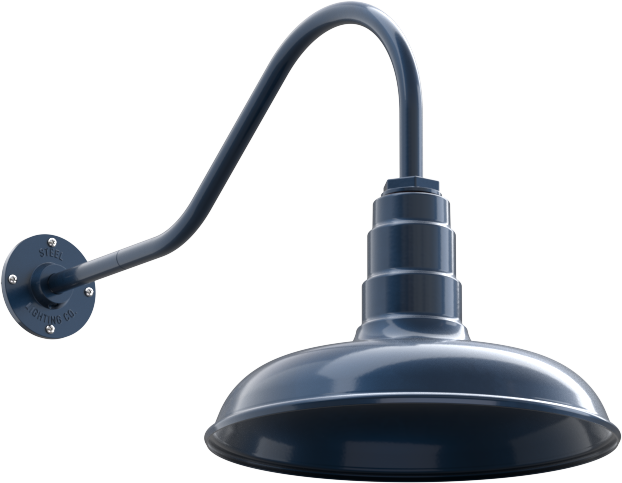 Topanga Color Gray Blue Interior Color Gray Blue with a 23" Gooseneck