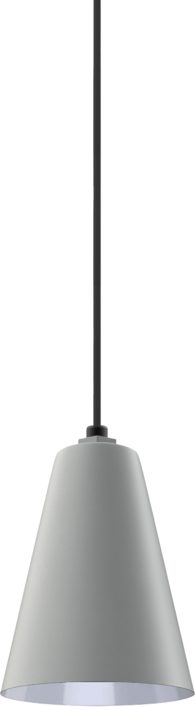 Laurel Color Modern Gray Interior Color White with a 4 ft Black Cord