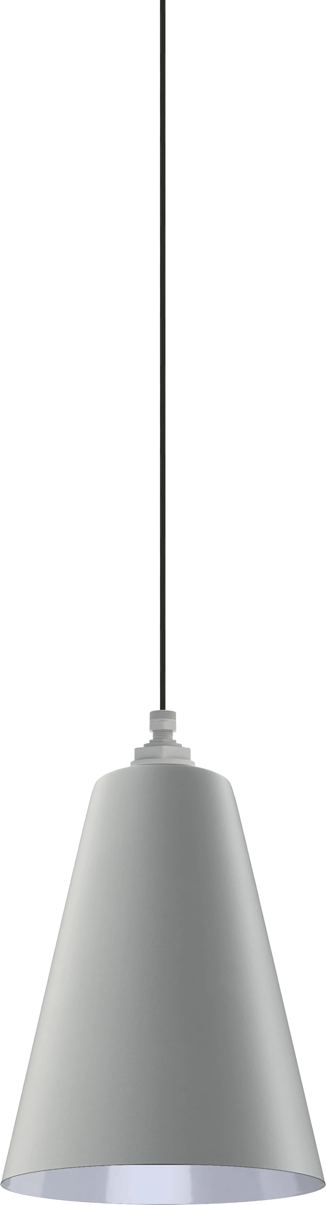 Laurel Color Modern Gray Interior Color White with a 4-ft-Black-Cloth-Cord