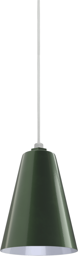 Laurel Color Hunter Green Interior Color White with a 4 ft White Cord