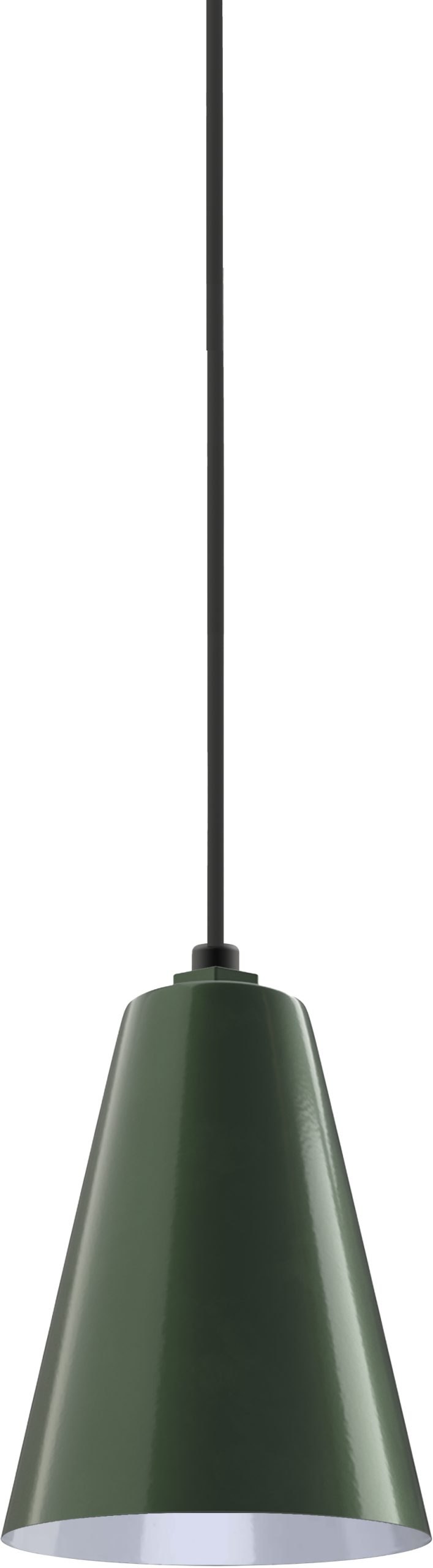 Laurel Color Hunter Green Interior Color White with a 4 ft Black Cord