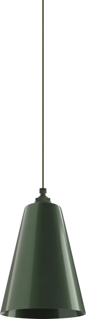 Laurel Color Hunter Green Interior Color Hunter Green with a 4 ft Avocado Cloth Cord