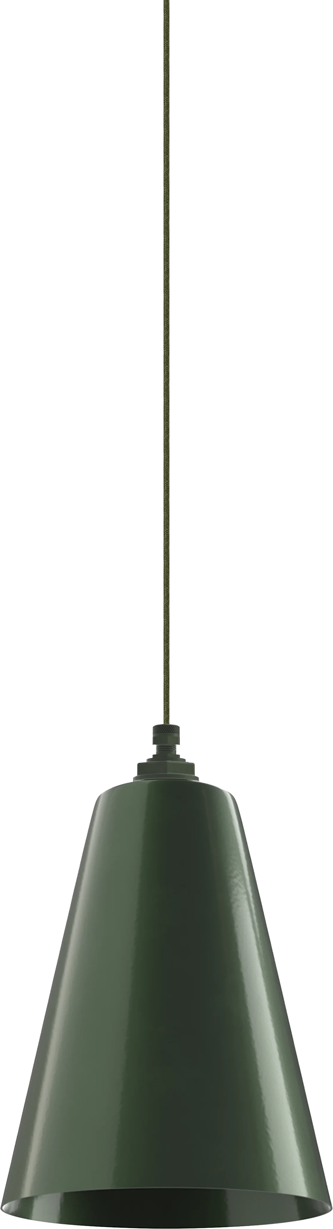 Laurel Color Hunter Green Interior Color Hunter Green with a 4 ft Avocado Cloth Cord