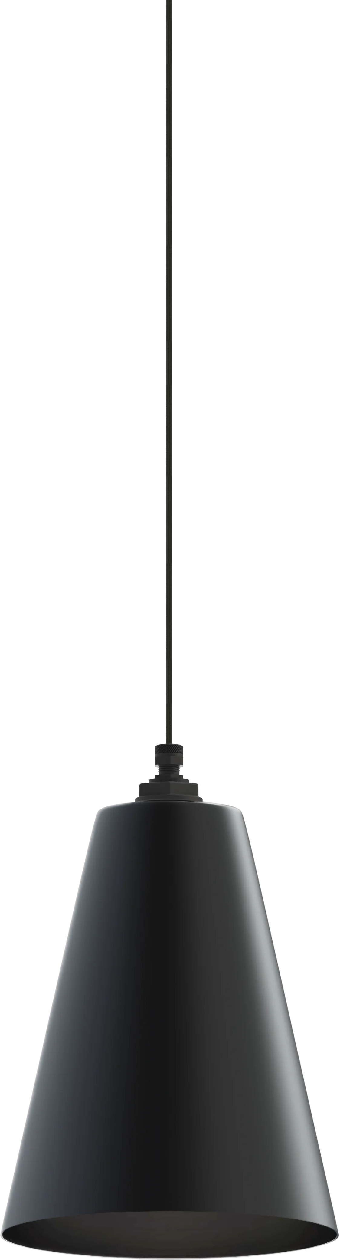 Laurel Color Matte Black Interior Color Matte Black with a 4-ft-Black-Cloth-Cord