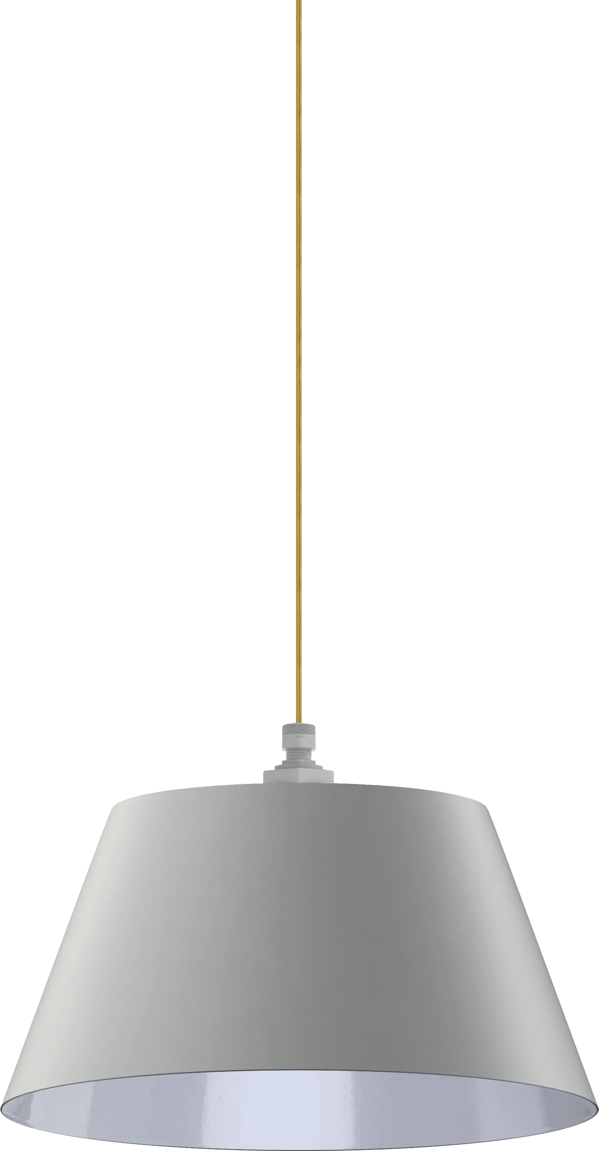 Magnolia Color Modern Gray Interior Color White with a 4 ft Gold Cloth Cord