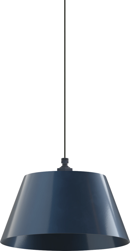 Magnolia Color Gray Blue Interior Color Gray Blue with a 4-ft-Black-Cloth-Cord