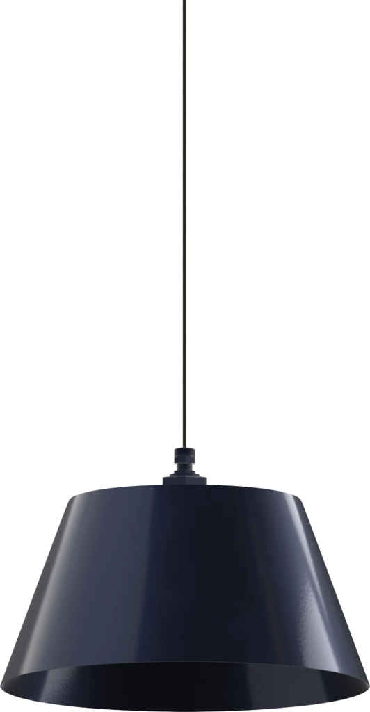 Magnolia Color Navy Blue Interior Color Navy Blue with a 4-ft-Black-Cloth-Cord