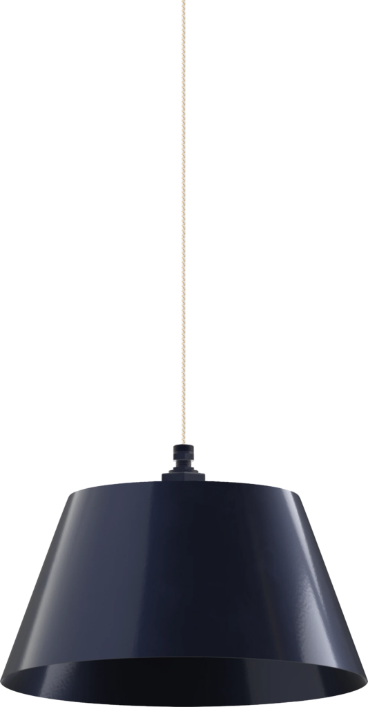 Magnolia Color Navy Blue Interior Color Navy Blue with a 4 ft White Gold Cloth Cord