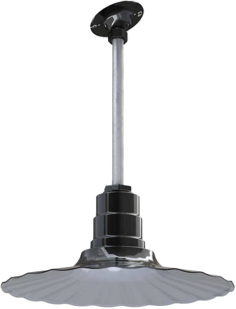 Eagle Rock Color Black Interior Color White with a 12" Sloped Stem