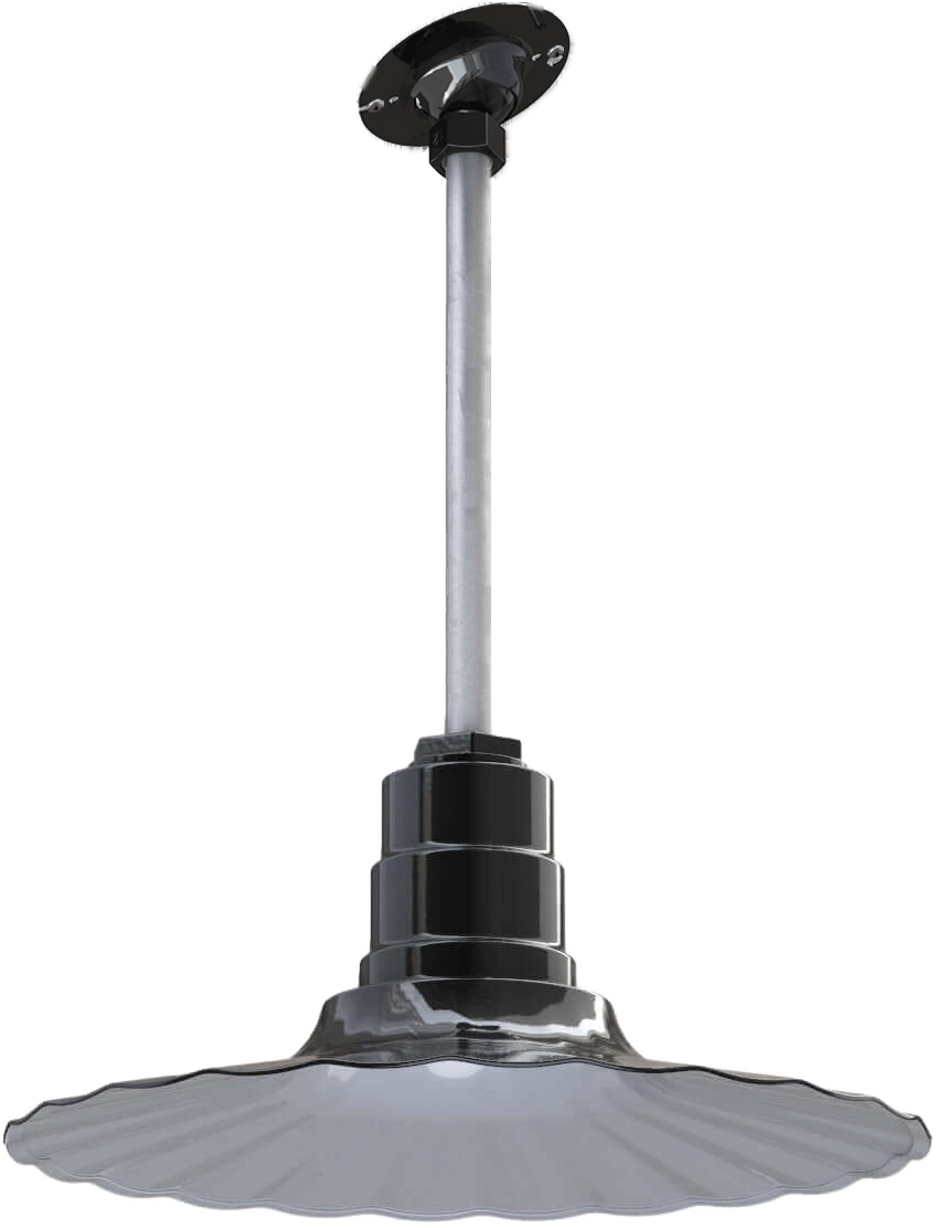 Eagle Rock Color Black Interior Color White with a 12" Sloped Stem